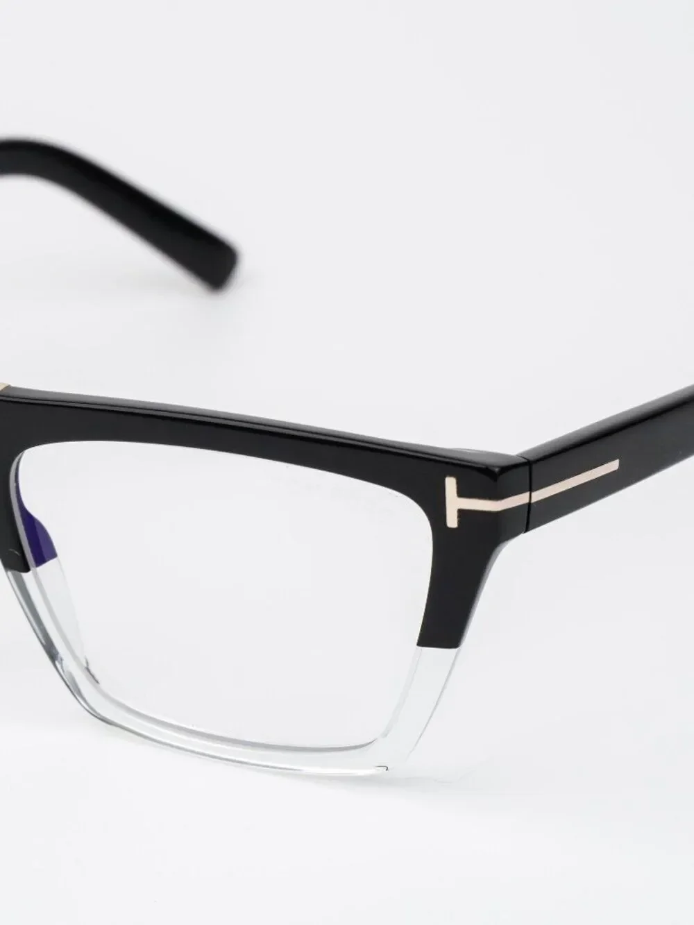 Tom Ford Women Eyeglasses Black Crystal Cat Eye FT5912-B 005 NEW AUTHENTIC